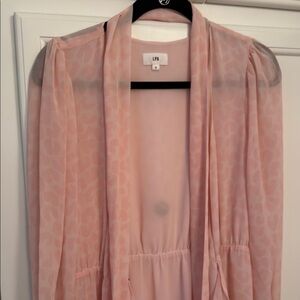 Pink print Long Sleeve LPA dress ONLY WORN 1 time